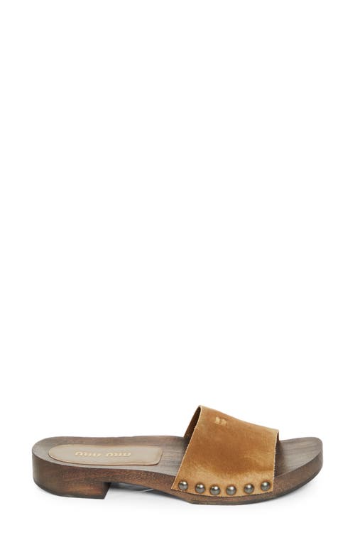 MIU MIU MIU MIU CLOG SLIDE SANDAL