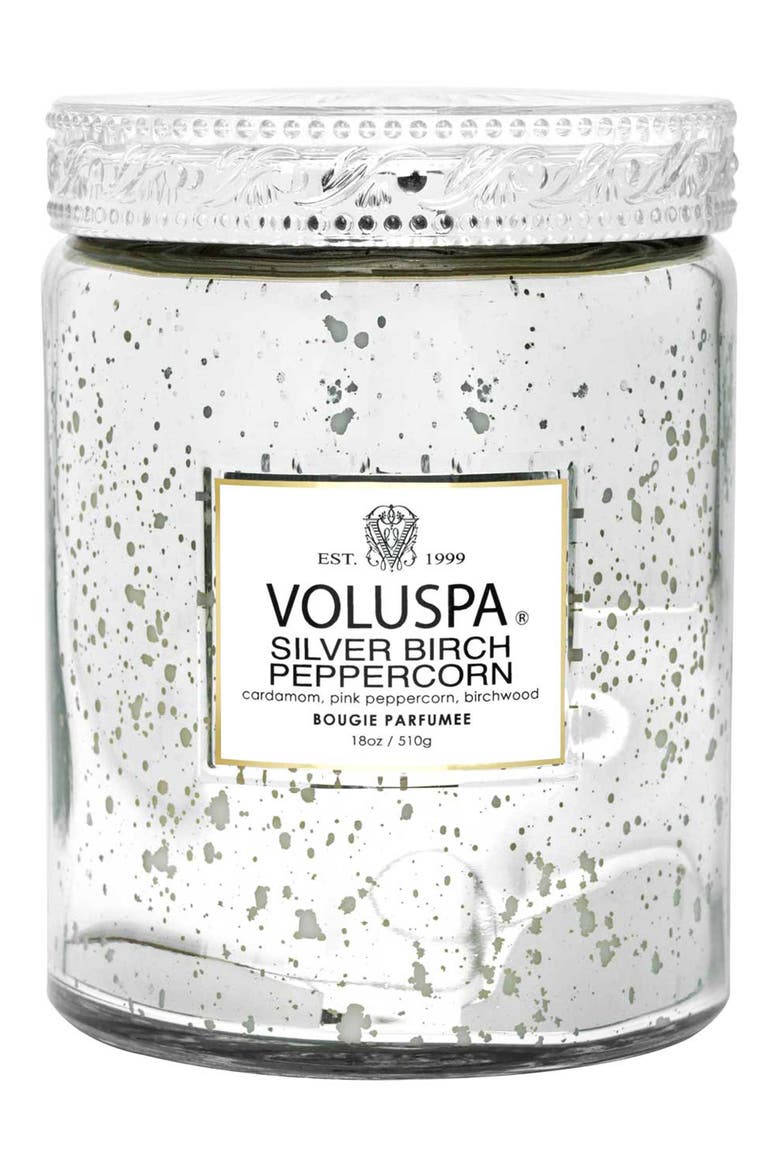 Silver Birch & Peppercorn Large Jar Candle, Main, color, SILVER BIRCH