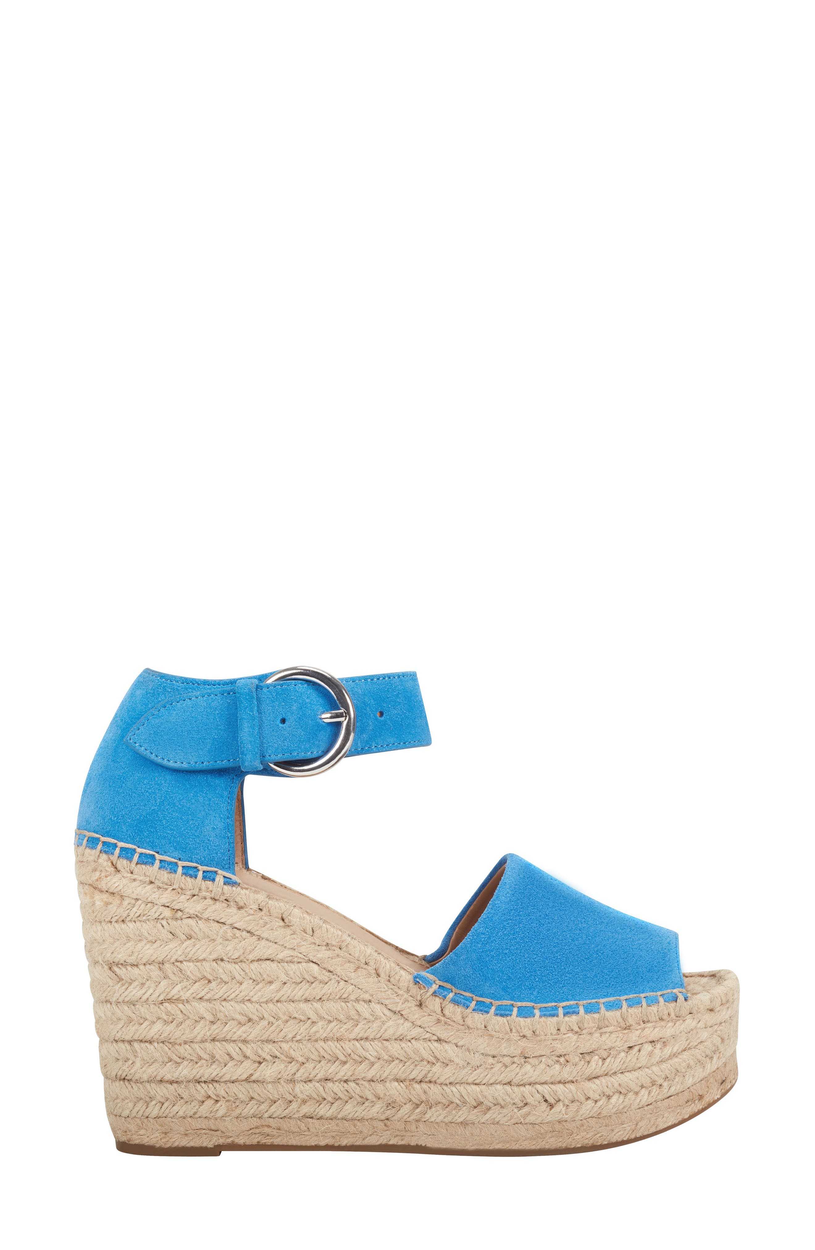 Alida Espadrille Platform Wedge, Alternate, color, BLUE/ BLUE SUEDE