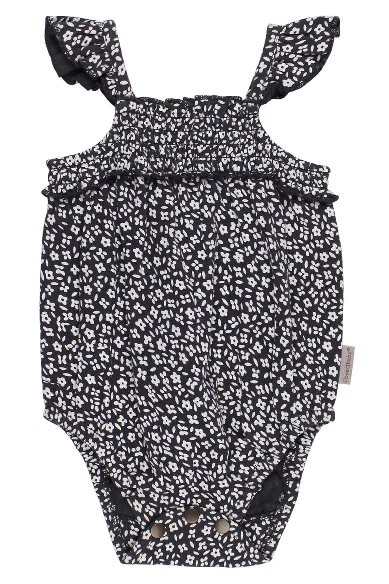 Floral Organic Cotton Gauze Bubble Romper, Main, color, CHIA FLORAL