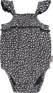 L'ovedbaby Floral Organic Cotton Gauze Bubble Romper