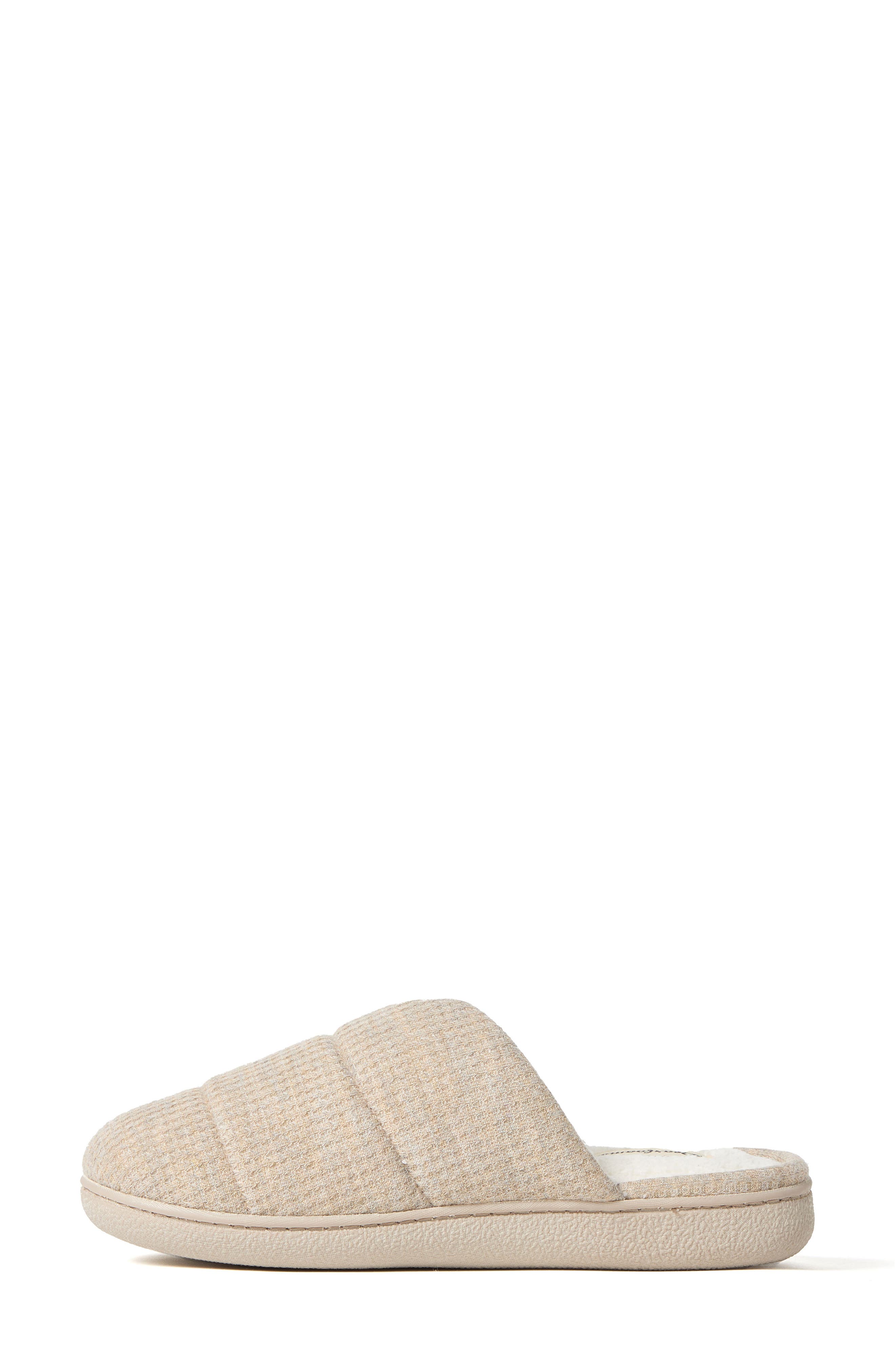 Daisy Waffle Scuff Slipper, Alternate, color, OATMEAL