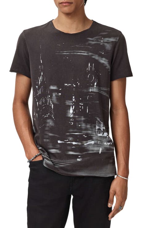 Raw Edge City Photo Graphic T-Shirt