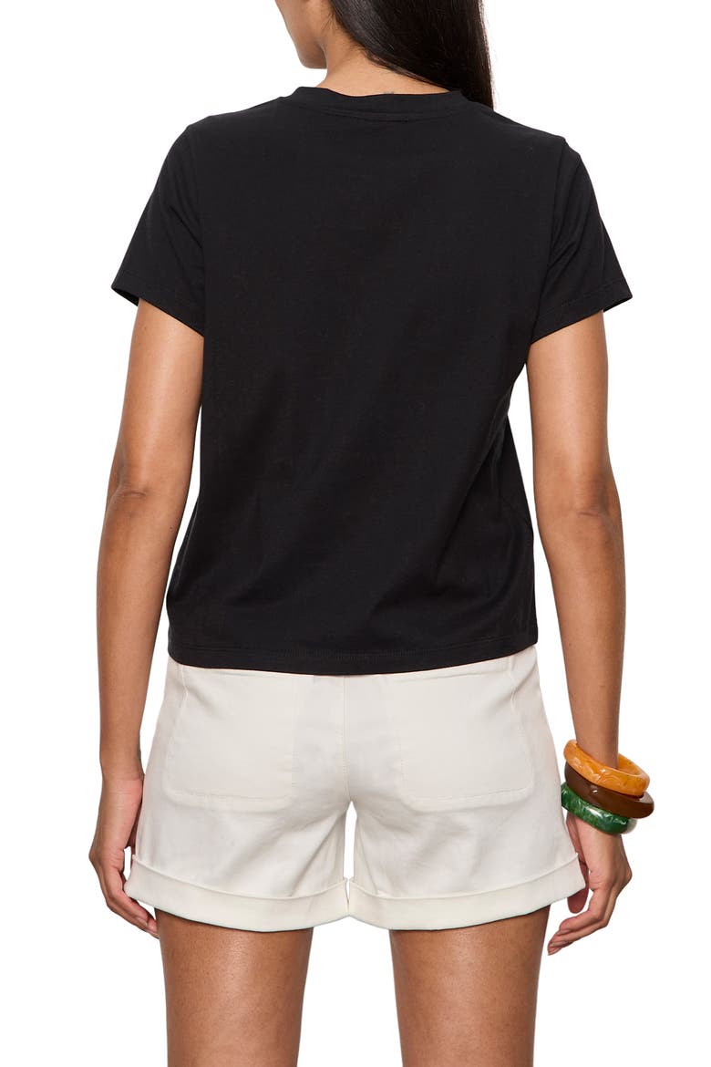 Timeless Lace-Up T-Shirt, Alternate, color, BLACK