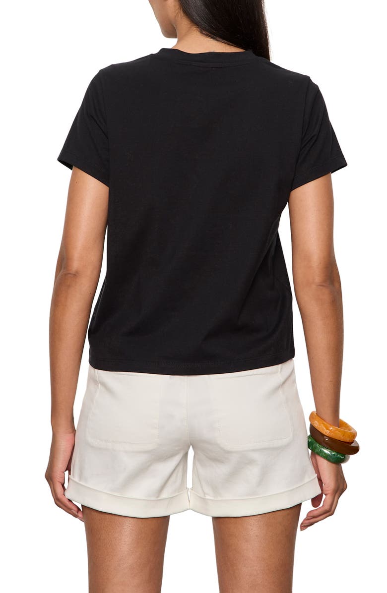 Sanctuary Timeless Lace-Up T-Shirt, Alternate, color, Black