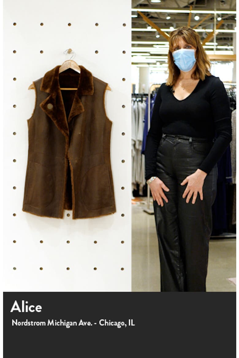 Reversible Lambskin Leather & Genuine Shearling Gilet video