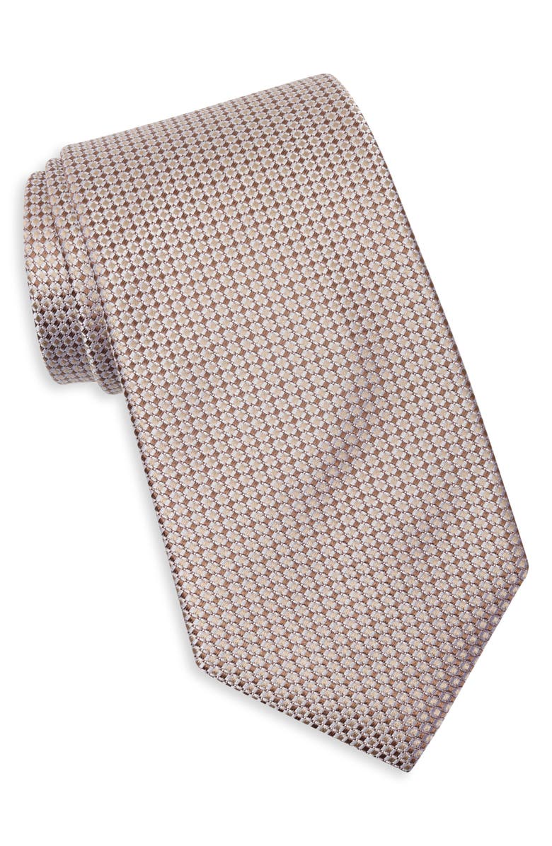 Duchamp Textured Silk Tie, Main, color, Tan