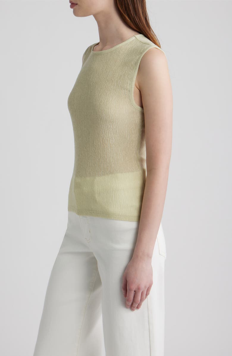FRAME The Dimensional Mesh Tank, Alternate, color, Soft Lime