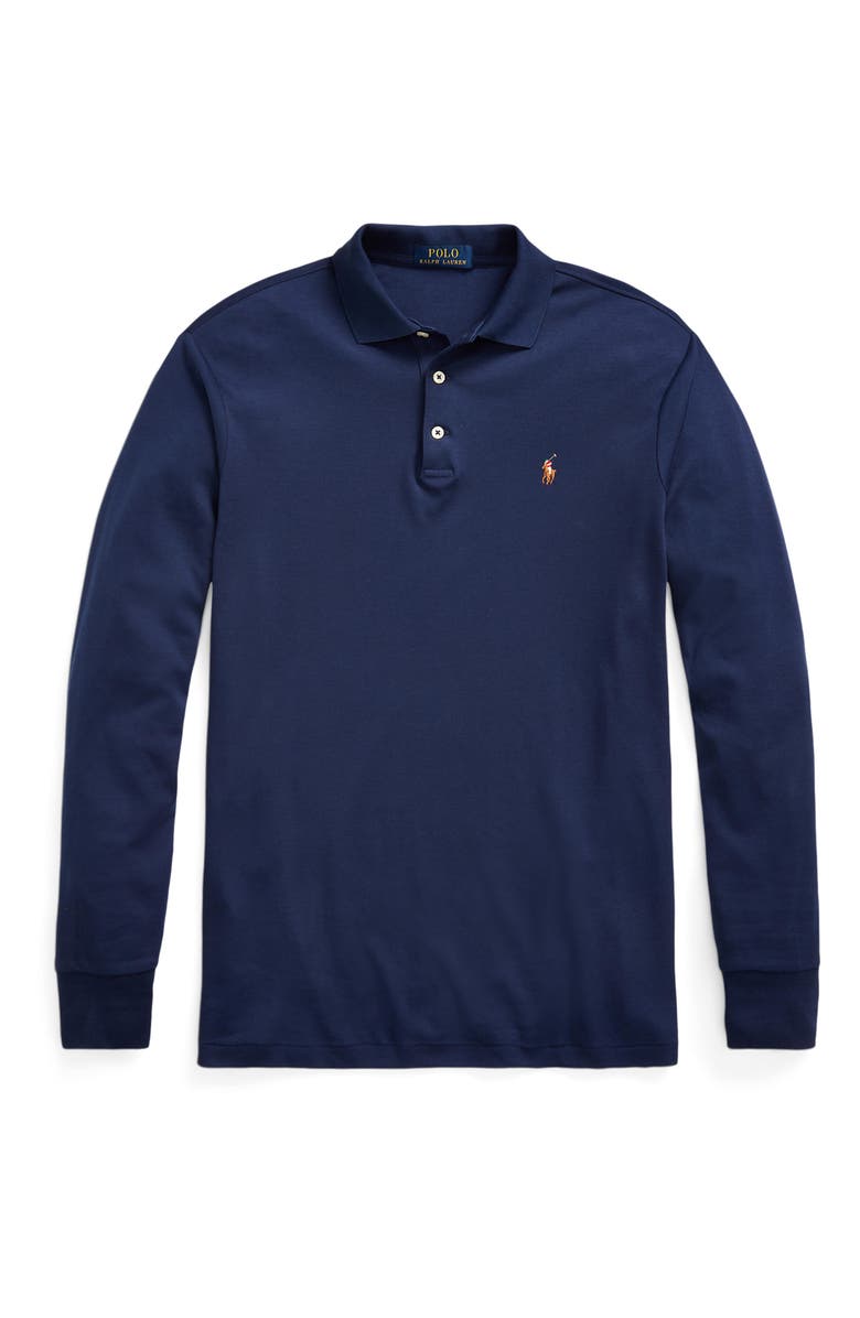 Polo Ralph Lauren Men's Classic Fit Long Sleeve Cotton Polo, Alternate, color, 