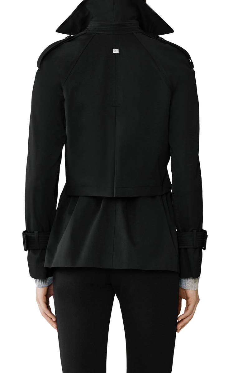 Soia & Kyo Becky Double Breasted Trench Coat, Alternate, color, Black