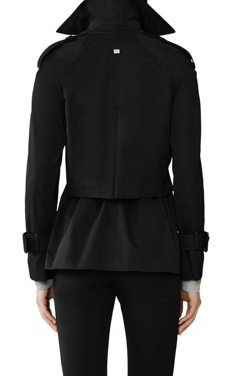 Soia & Kyo Becky Double Breasted Trench Coat In Black