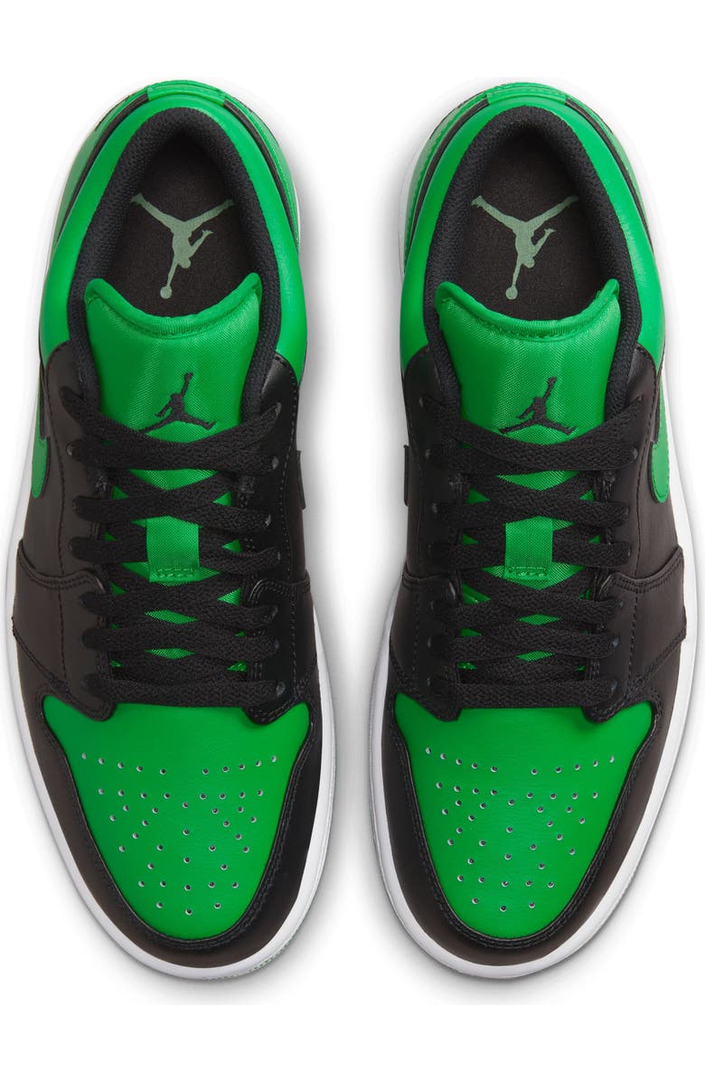 Jordan Air Jordan 1 Low Basketball Sneaker, Alternate, color, Black/ Lucky Green/ White