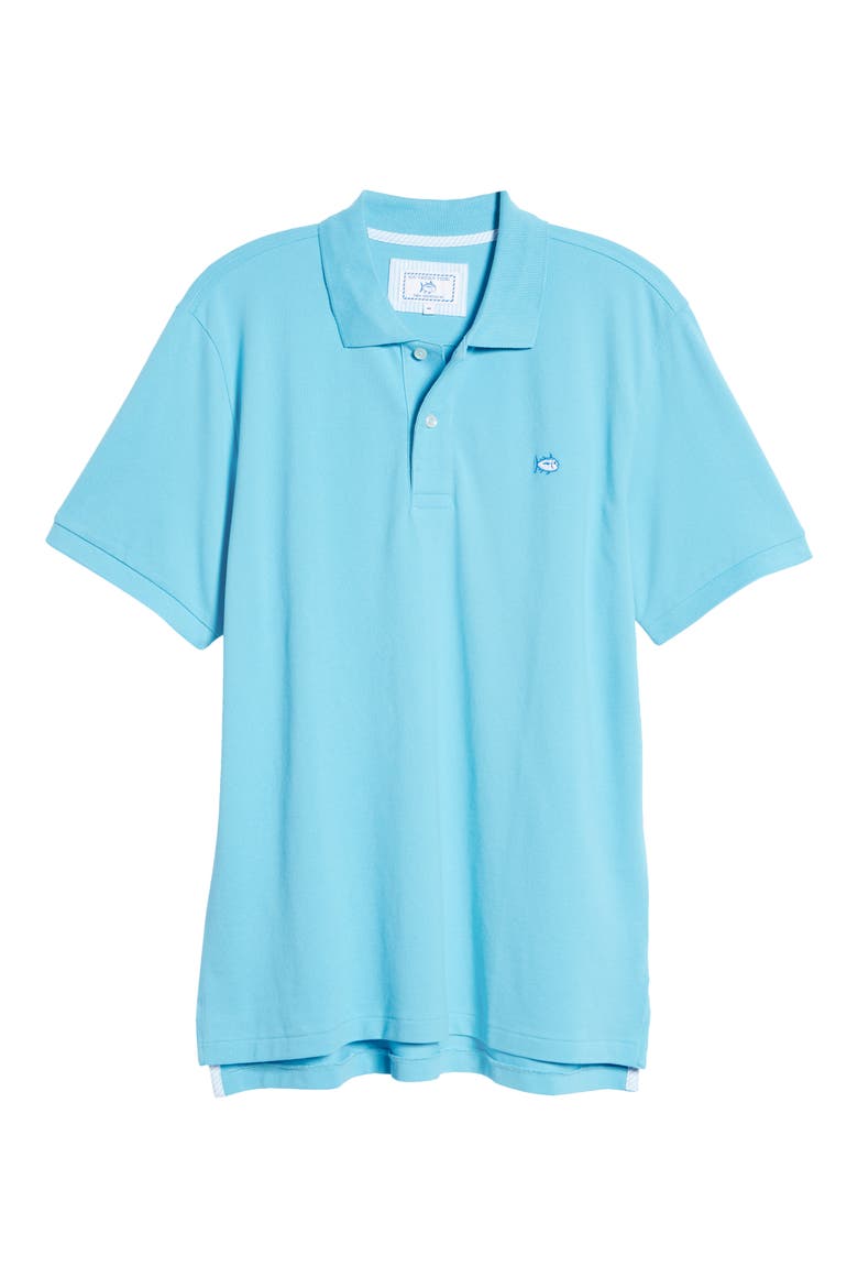 Skipjack Micro Piqué Stretch Cotton Polo, Alternate, color, SHORELINE BLUE