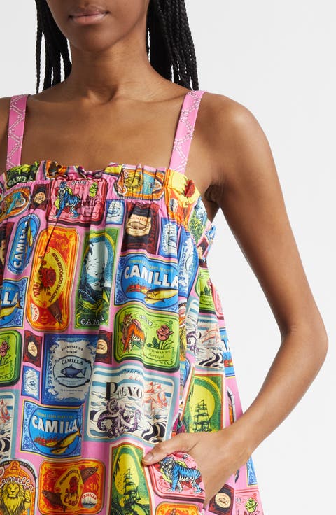 Salty Splendor Organic Cotton Poplin Sundress