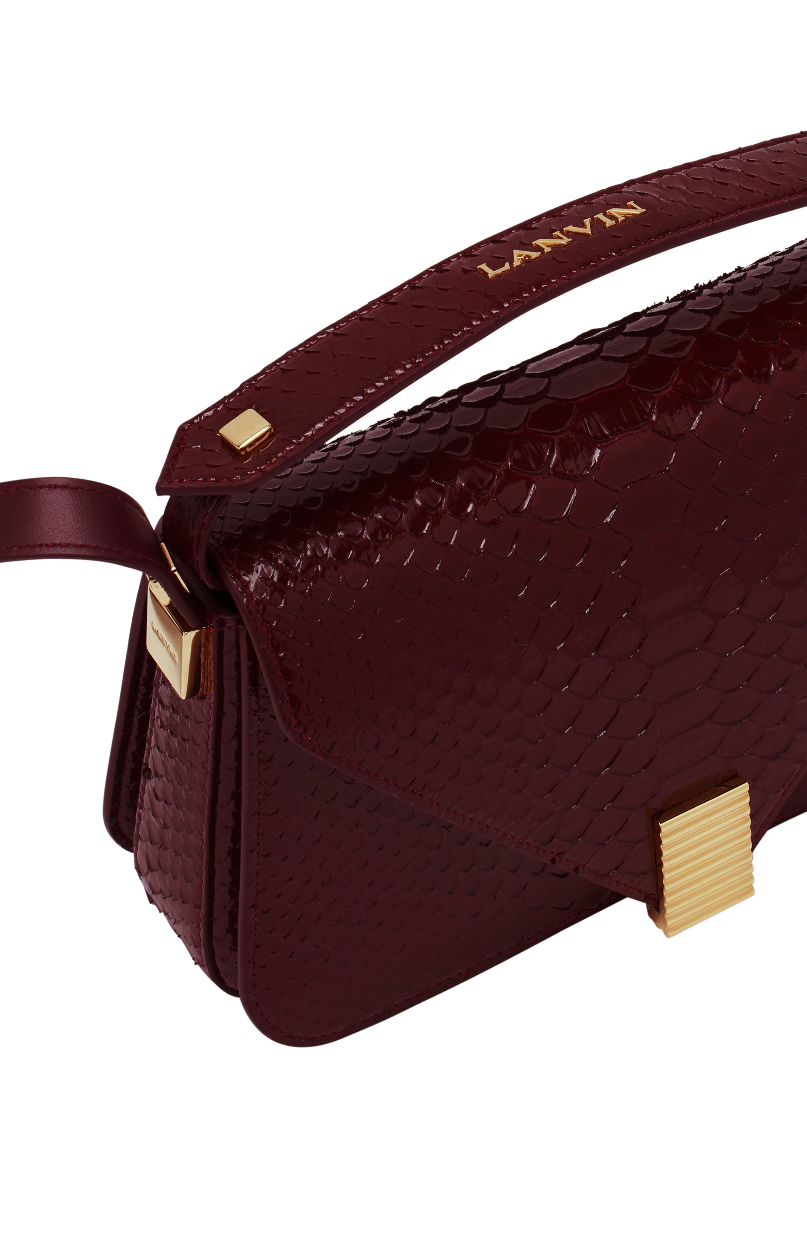 Lanvin Concerto Arpege Python Bag, Alternate, color, 