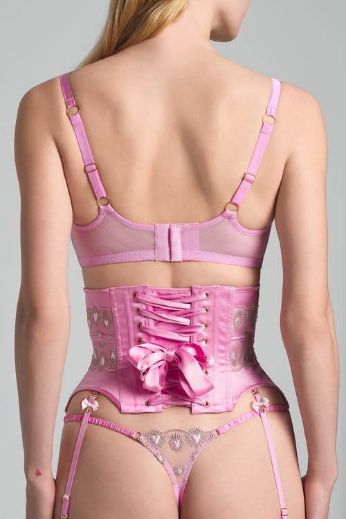 Scarlett Gasque Kiss-me-quick Waspie In Pink