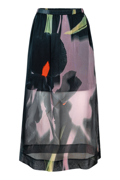 Mora Sheer Organza Midi Skirt