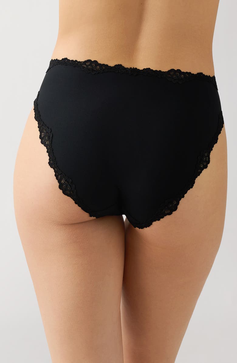 b.tempt'd by Wacoal Future Foundation Lace Trim Briefs, Alternate, color, Night