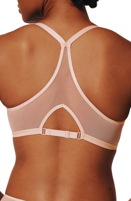 Thirdlove Bare Underwire Front Clasp Mesh Spacer Bra In Pink