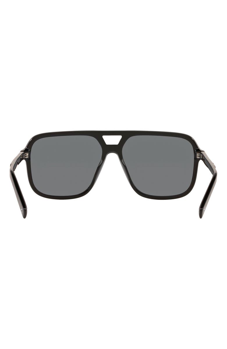 Dolce&Gabbana 61mm Polarized Square Sunglasses, Main, color,