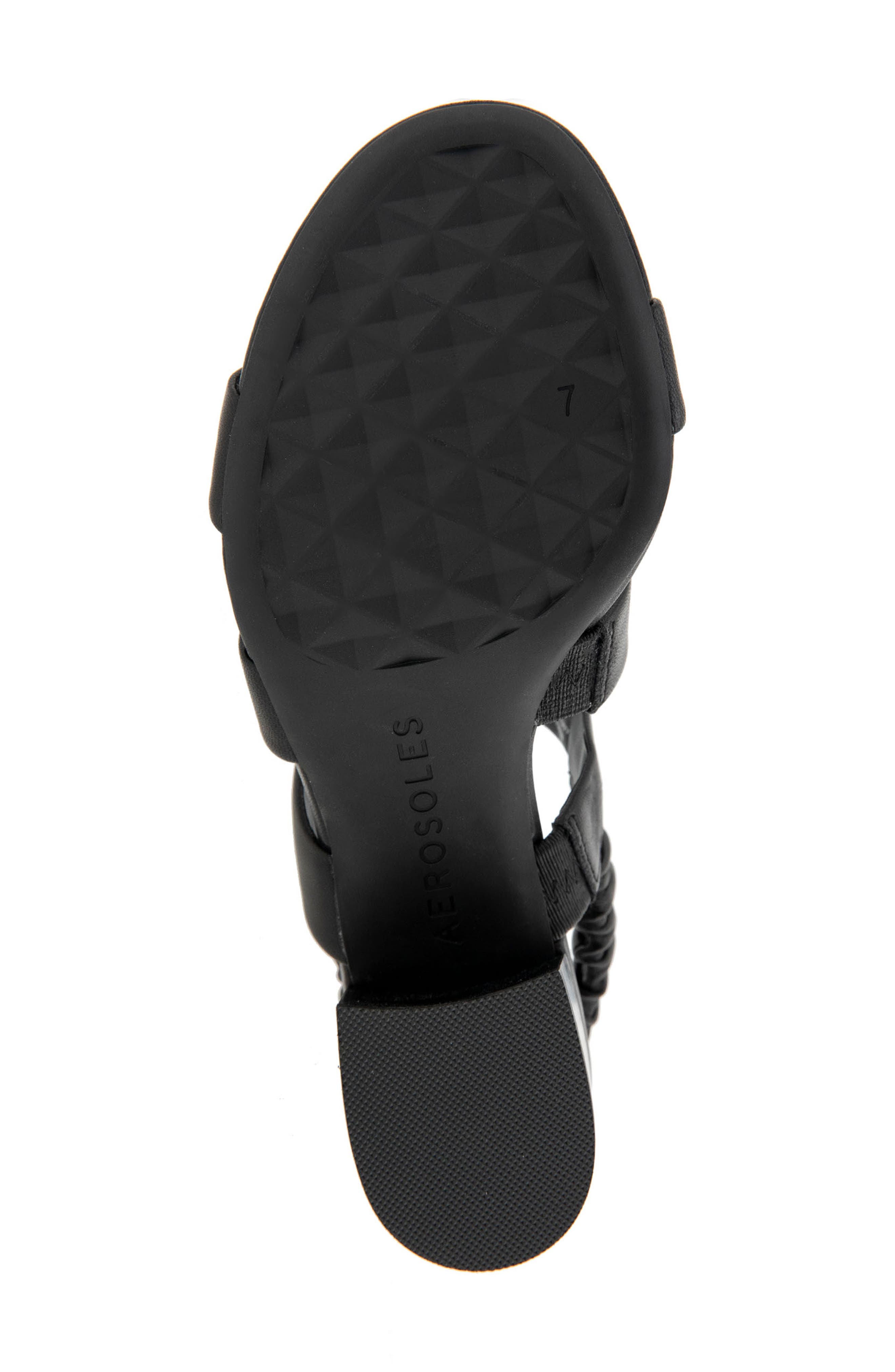 Aerosoles Clarissa Slingback Sandal, Alternate, color, Black Leather