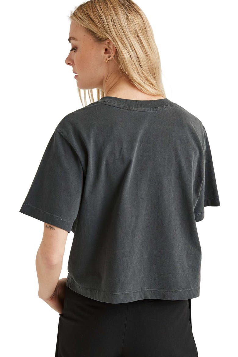 The Relaxed Crop Tee, Alternate, color, Stretch Limo