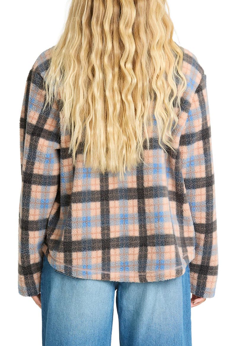 Breezy Sherpa Shacket, Alternate, color, BLUE BELL