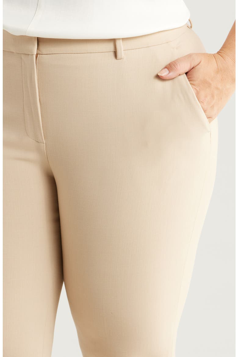 Manhattan Stretch Wool Cigarette Pants, Alternate, color, PLASTER
