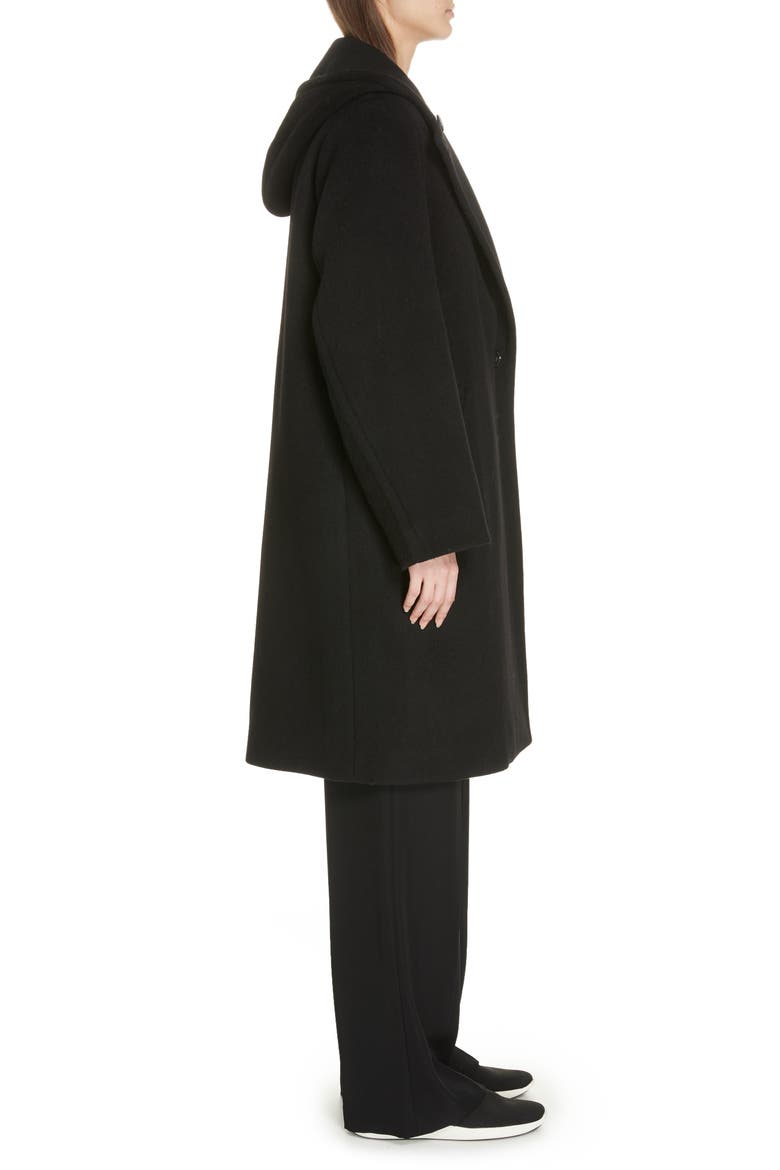 Hooded Coat, Alternate, color, BLACK