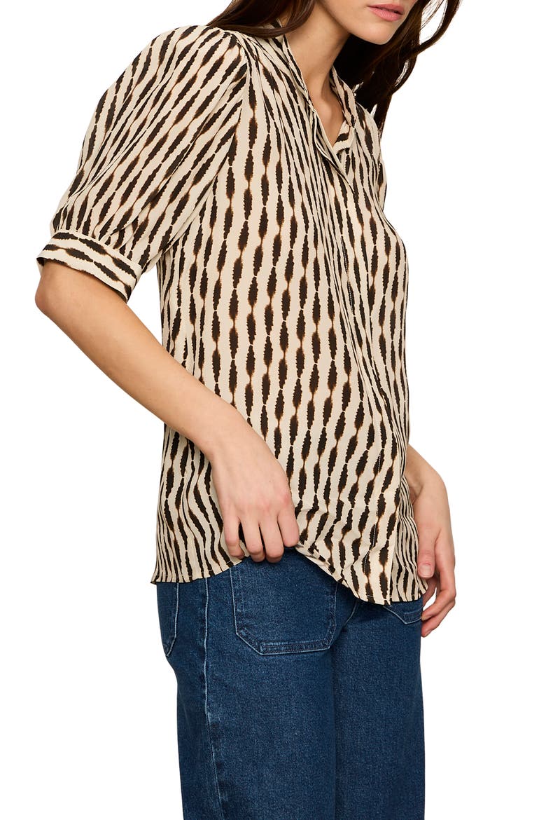 Eden Print Top, Alternate, color, INKBLOT WHITE