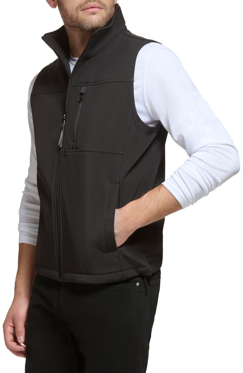 Calvin Klein Softshell Fleece Vest, Alternate, color,