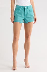 L'AGENCE Beck High Waist Cutoff Denim Shorts