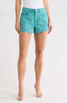 L'AGENCE Beck High Waist Cutoff Denim Shorts