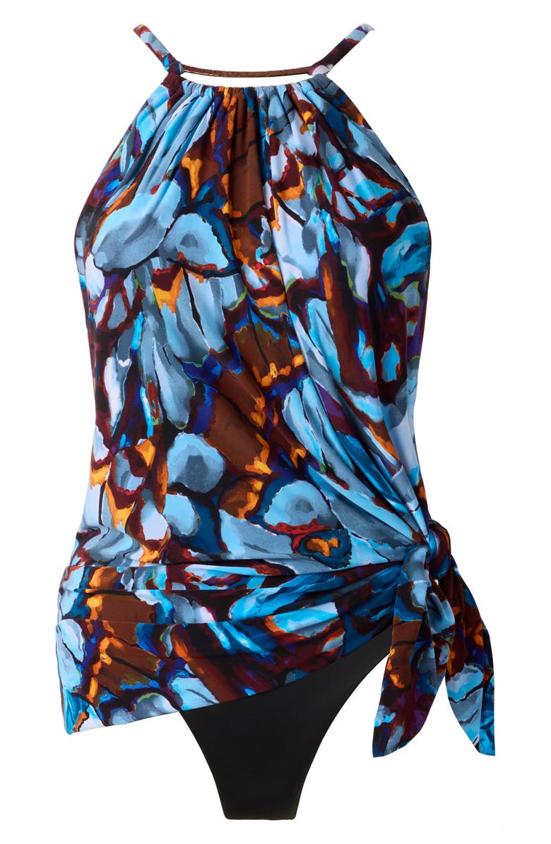 Magicsuit<sup>®</sup> Monarch Parker Skirted One-Piece Swimsuit, Alternate, color, Blue Multi