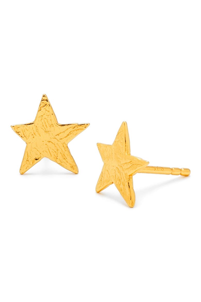 Star Stud Earrings, Main, color, GOLD