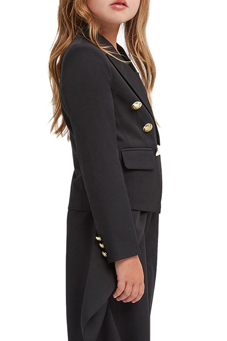 Kids' Trysta Blazer, Alternate, color, BLACK