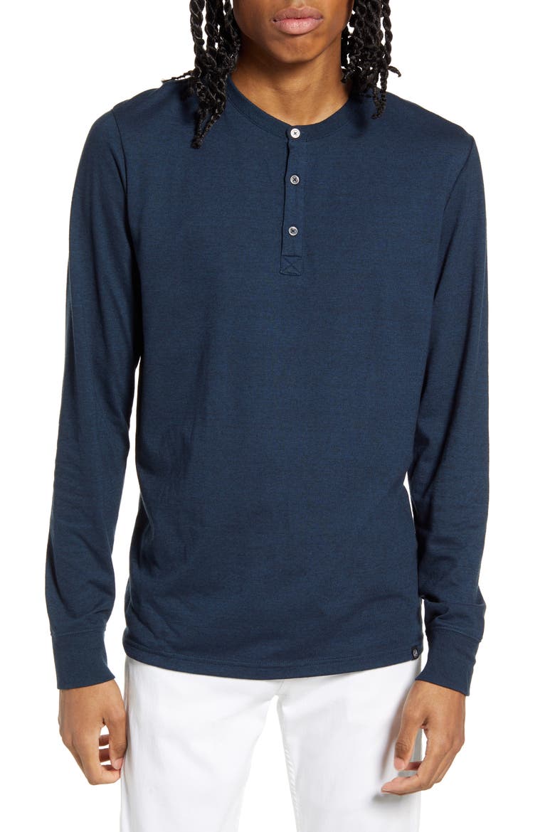 Long Sleeve Henley, Main, color, MIDNIGHT