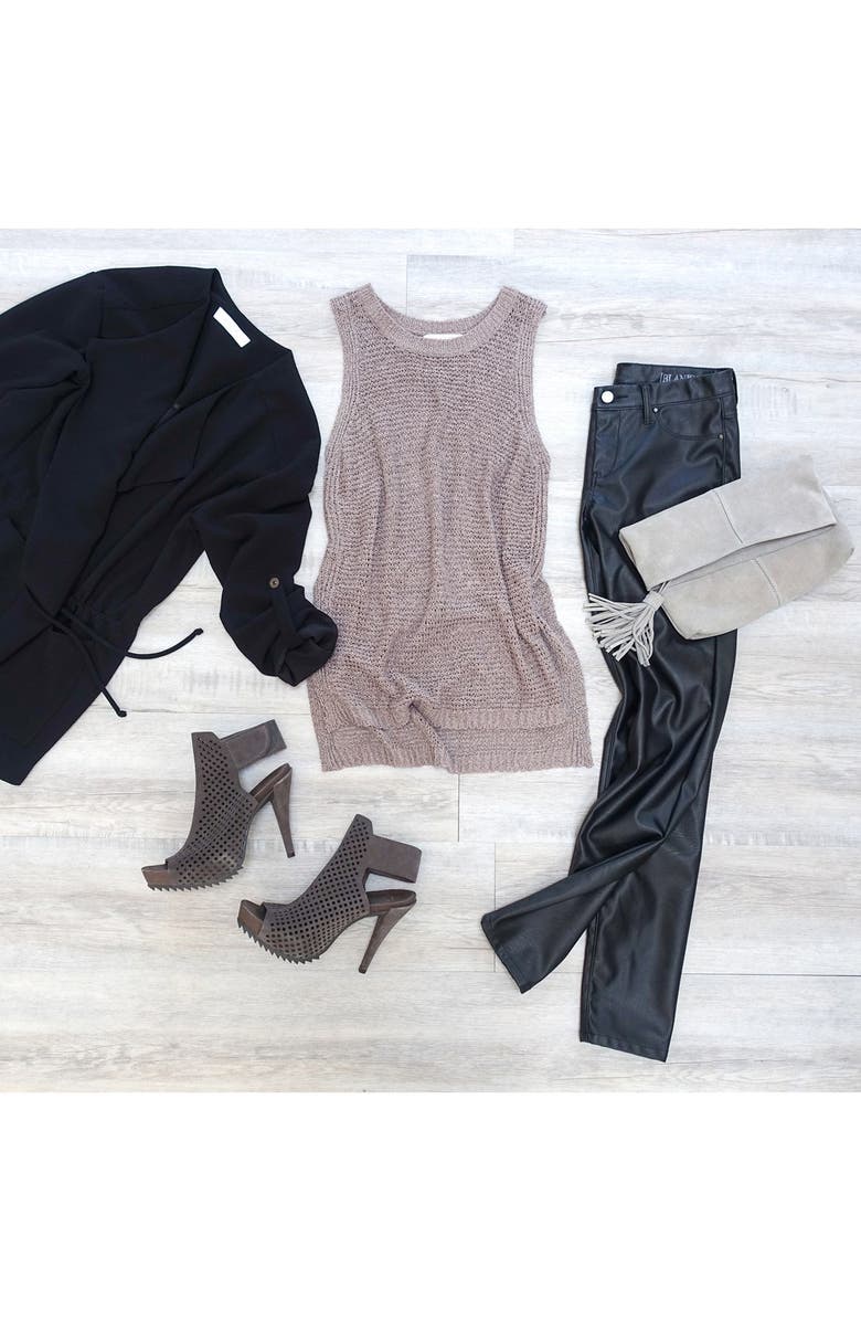 ASTR the Label ASTR Side Slit Sweater Tank, Alternate, color, 