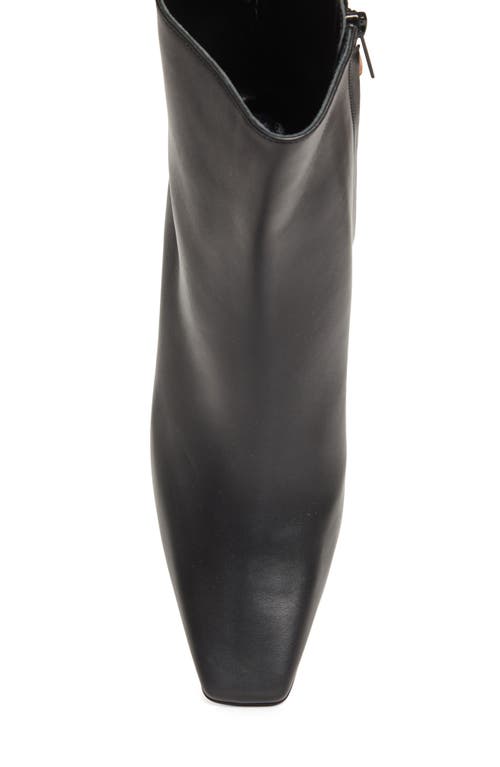 Manolo Blahnik Ofaralo Leather Ankle Boots In Black