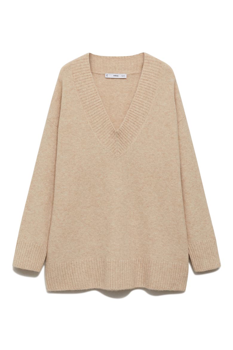Donatelo V-Neck Sweater, Alternate, color, BEIGE