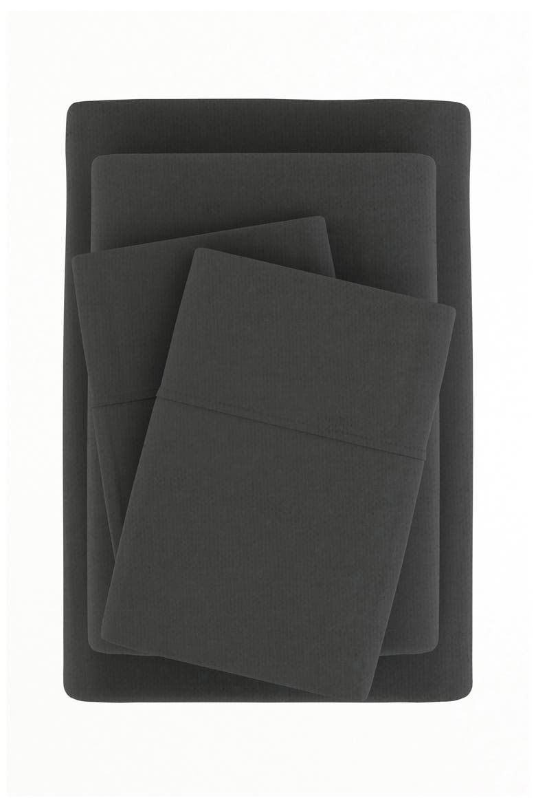 Premium Cotton 4-Piece Ultra Soft Flannel Bed Sheet Set, Alternate, color, GRAY