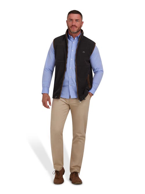 Raging Bull Fleece Gilet In Black