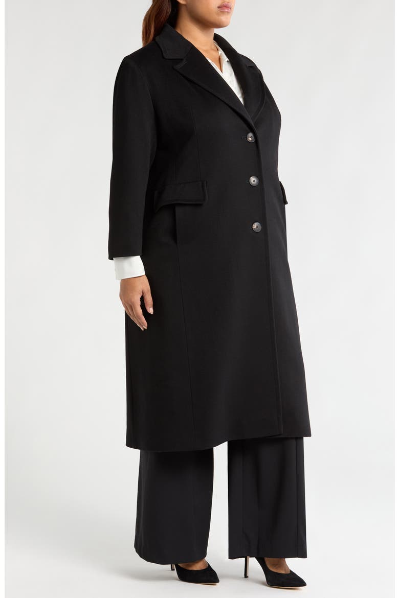 Holland Longline Wool Coat, Alternate, color, BLACK