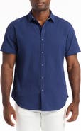 Robert Graham Harbor Short Sleeve Stretch Cotton Button-Up Shirt