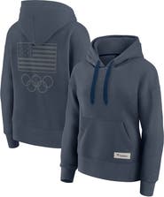 FANATICS Women's Fanatics Navy Team USA Elements Future Ground Subtle Tonal Pullover Hoodie
