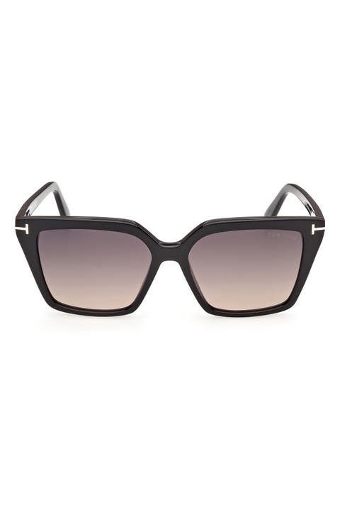 Erin 54mm Gradient Square Sunglasses