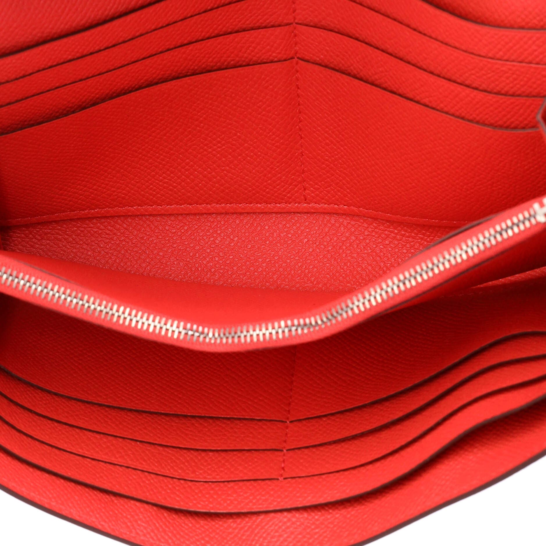 Pre-Owned Hermes Kelly Wallet Epsom Long, Alternate, color, Rouge Pivoine