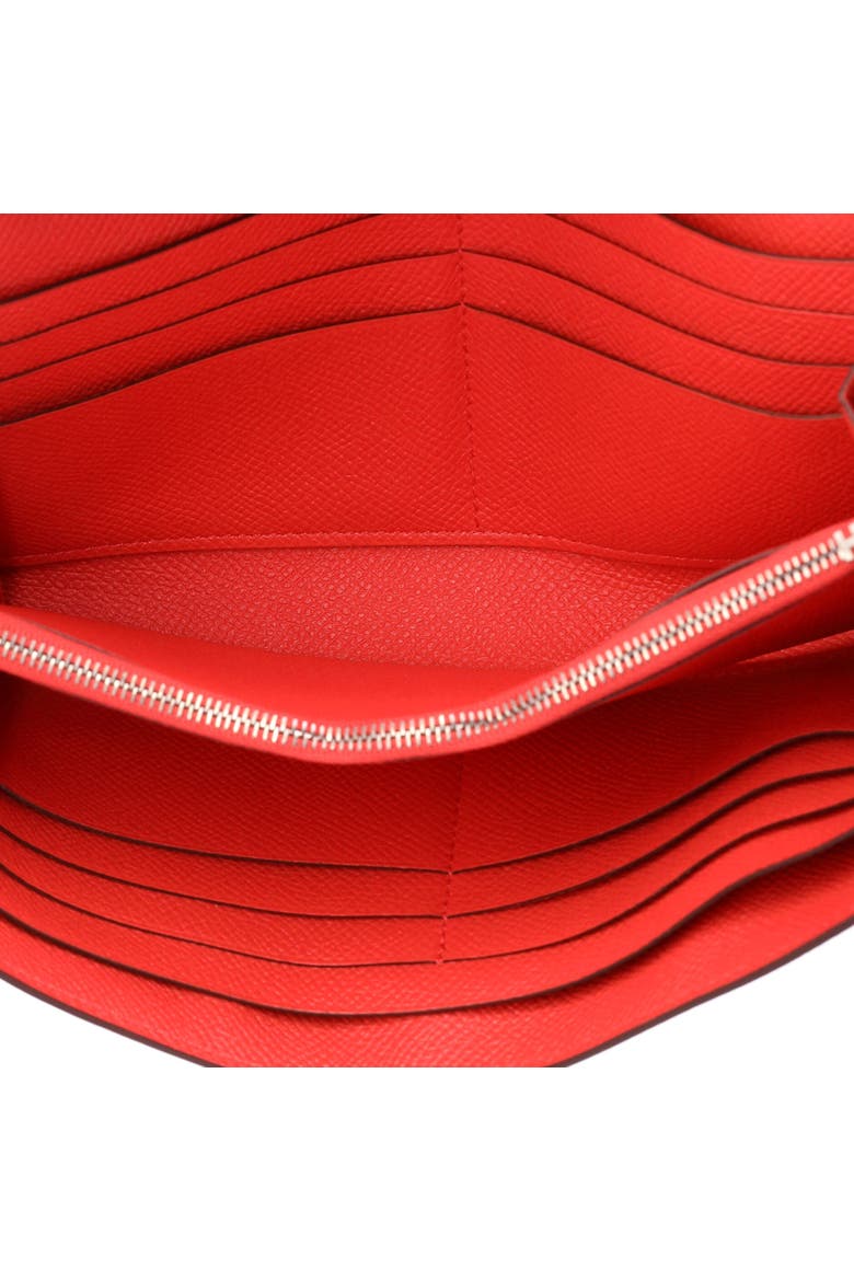 Kelly Wallet Epsom Long, Alternate, color, Rouge Pivoine