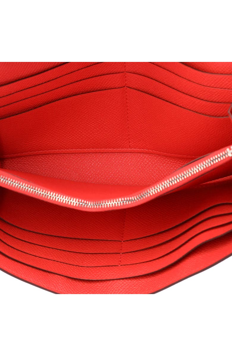 Pre-Owned Hermes Kelly Wallet Epsom Long, Alternate, color, Rouge Pivoine