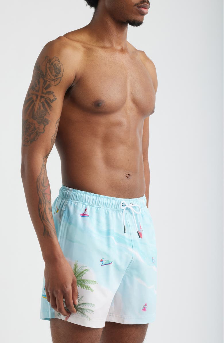 MAVRANS Jet Ski Island Swim Trunks, Alternate, color, Blue